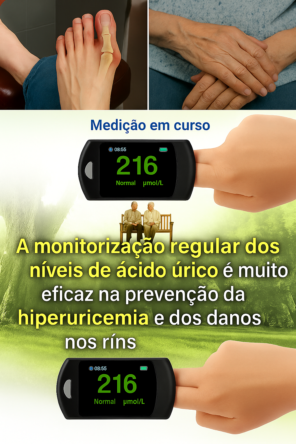 Medidor de Glicose no Sangue Não Invasivo Bayer (5 segundos / 99% de precisão)