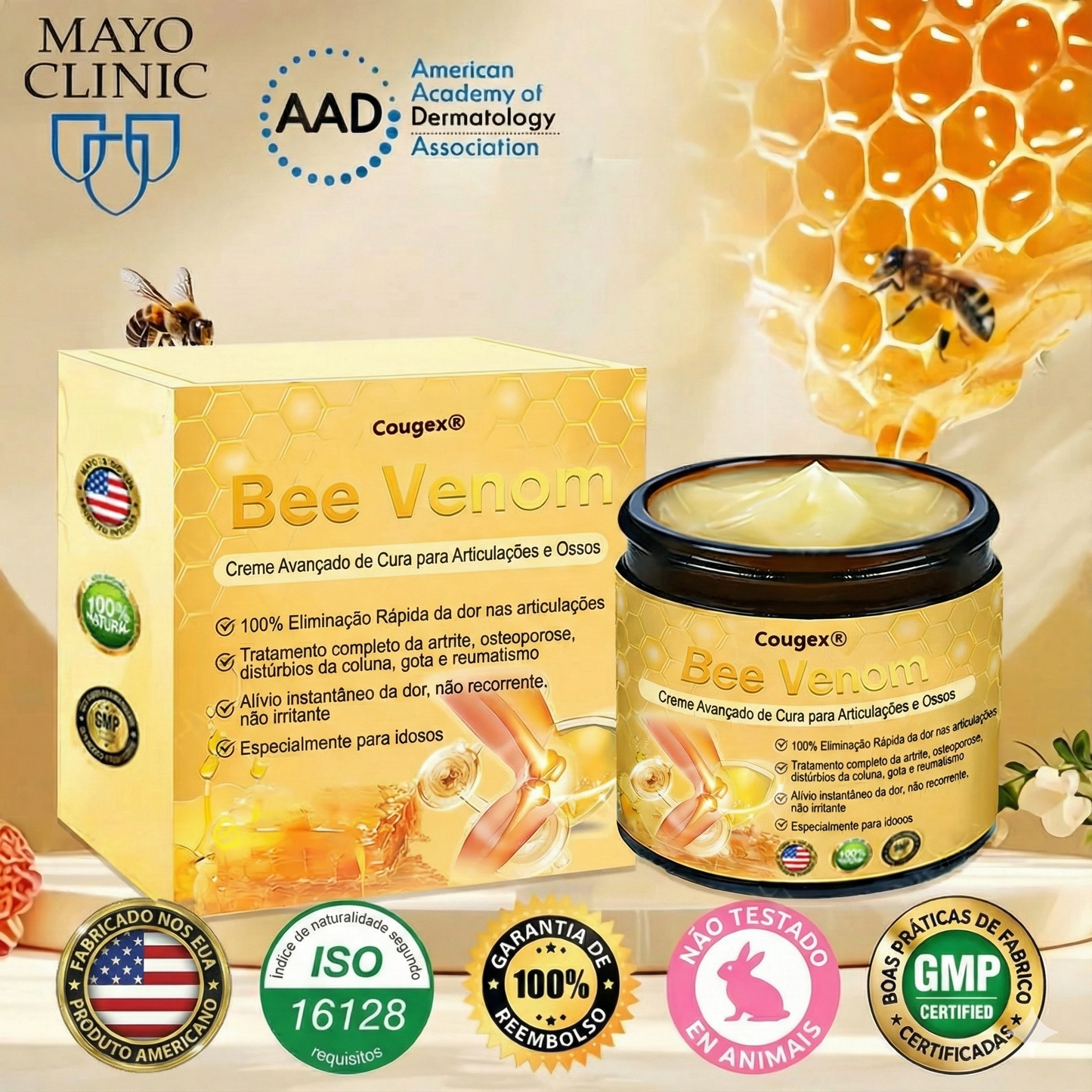 Cougex® Bee Venom Advanced Joint and Bone Healing Cream