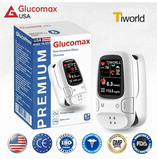 Medidor de Glicose no Sangue Não Invasivo  Tiworld  (5 segundos / 99% de precisão)